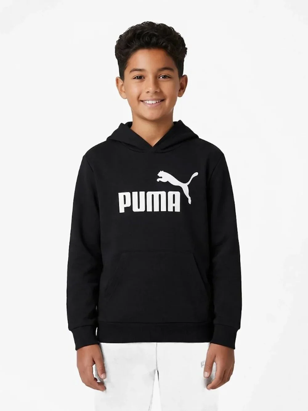 PUMA Boys’ Foundations No 1 Logo Fleece PO Hoodie - Size: S